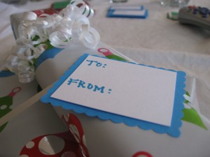 Gift tag craft