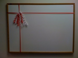 Wrapped white board Wrapped white board