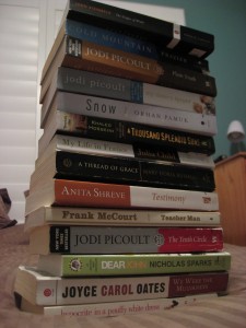 stack of books