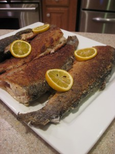 cooked trout