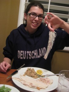 trout bones