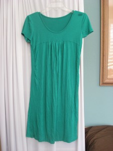 green dress stain