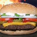 burger vegetarian eat meat