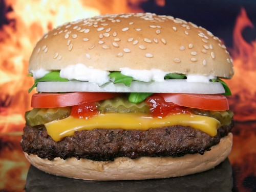 burger vegetarian eat meat