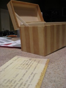 recipe box