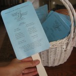 DIY Wedding Program Fans