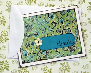 wedding thank you card