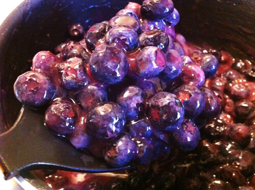 Blueberry pizza filling