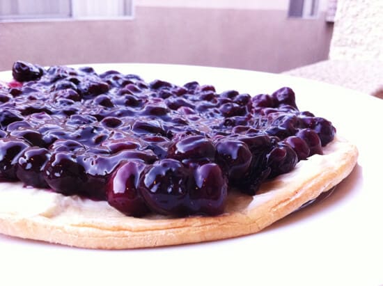 Blueberry pizza