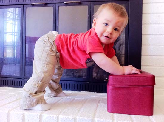 standing baby