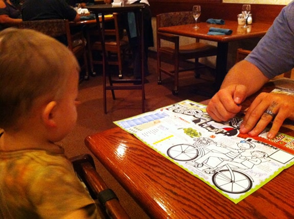 dining out with family...and a toddler