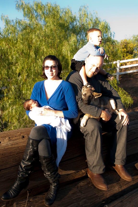 new baby with the family