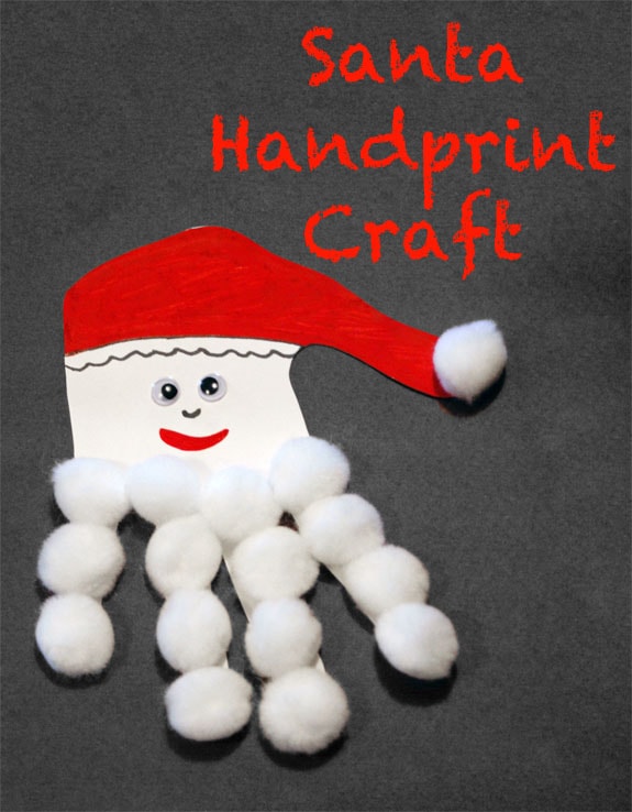 santa handprint craft someday i ll learn santa handprint craft someday i ll learn