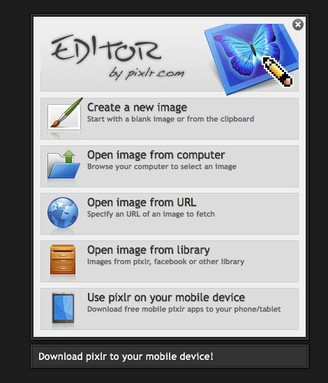 pixlr image editing