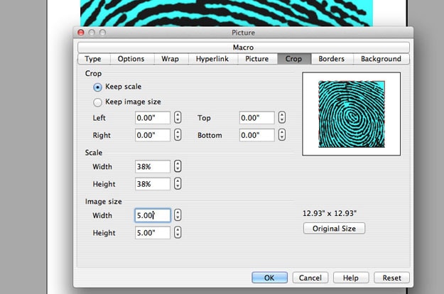 resizing images in OpenOffice