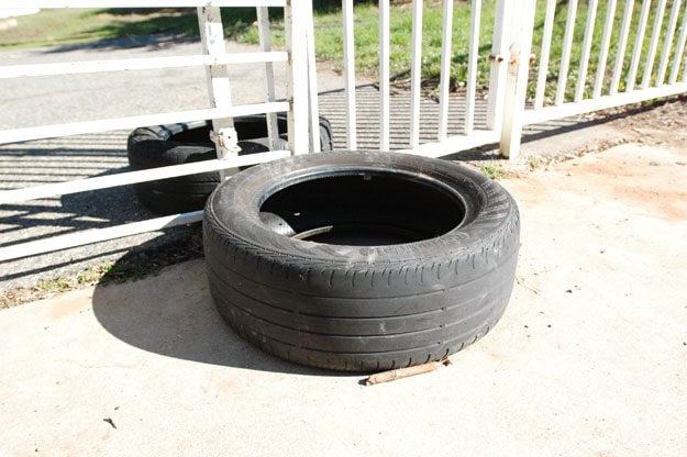 tire gardening