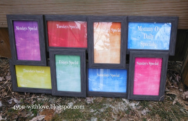 DIY Menu Board from 4 You With Love