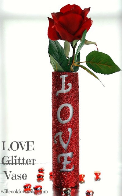 glitter vase from Will Cook for Smiles