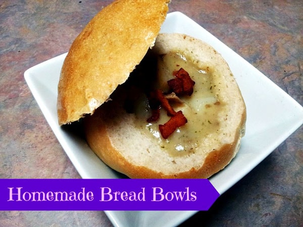 homemade bread bowls from Honest and Truly