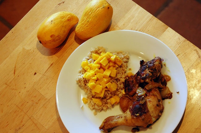 mango coconut rice in five minutes!