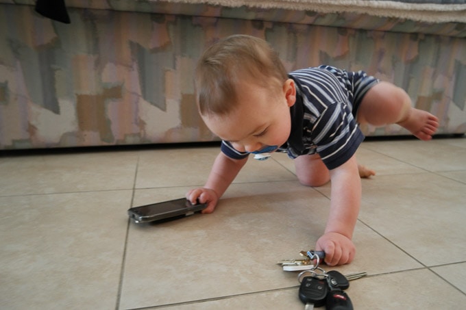 Baby messing everything up