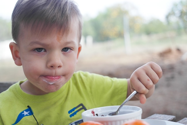 dining out with toddlers