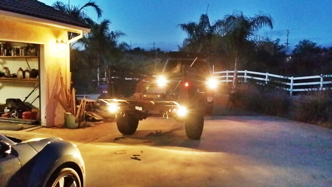 military trailer reverse lights