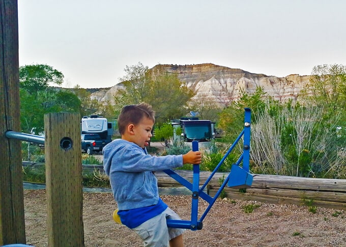 Camping at Bryce Canyon - campground at Cannonville KOA